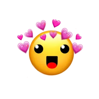 😄 Emoji, Herzen, Liebe, Ausdruck, Fröhlich, Süß telegram sticker