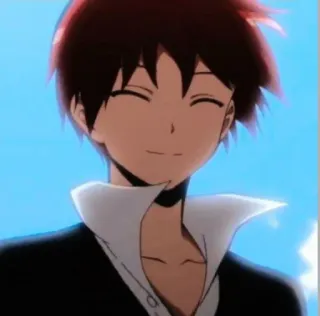 ✨ anime, smiling, boy, happy telegram sticker