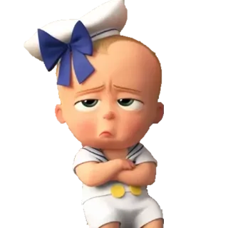 🤨 Boss Baby The Boss Baby bayi, kartun, karakter, imut, baby boss telegram sticker