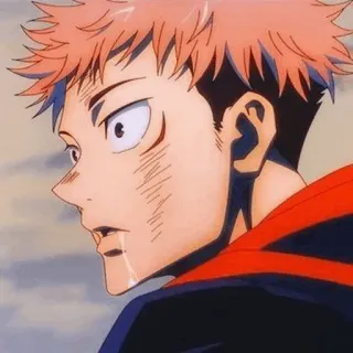🍷 Yuji Itadori Jujutsu Kaisen Anime, Manga, Charakter, Jujutsu Kaisen, Yuji Itadori, Traurig whatsapp sticker