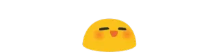 ☺️ schattig, blob, geel, emoji, vrolijk telegram sticker
