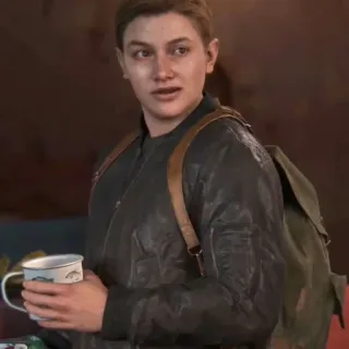🪶 Abby Anderson The Last of Us Part II персонаж, видеоигра, женщина, рюкзак, кружка telegram sticker