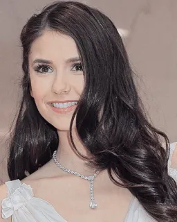 🥀 Nina Dobrev actriz, celebridad, retrato, mujer, collar telegram sticker