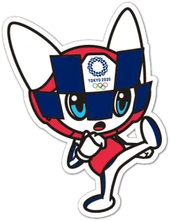 🥊 Miraitowa Tokyo 2020 Olympic Games Miraitowa, Olympics, Tokyo 2020, mascot, character telegram sticker