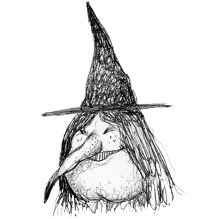 😂 bruxa, Halloween, desenho animado, mágica, assustador, fantasia telegram sticker