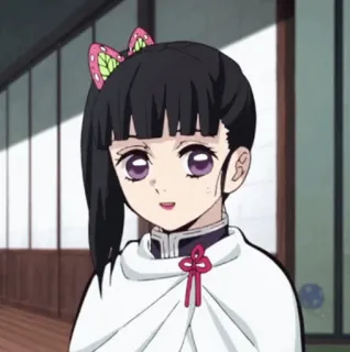 🌸 Kanao Tsuyuri Demon Slayer anime, demon slayer, kanao tsuyuri, cartoon telegram sticker