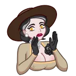 😨 Alcina Dimitrescu Resident Evil Village resident evil, resident evil village, alcina dimitrescu, lady dimitrescu, vampiro, videogioco, personaggio whatsapp sticker