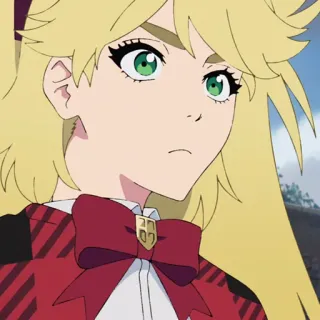 🔮 Anime, Retrato, Rubio, Lindo, Personaje telegram sticker