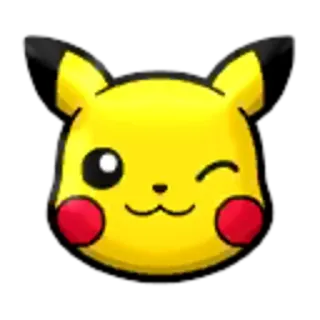 😉 Pikachu pikachu, pokemon, winking, cute, anime, cartoon telegram sticker