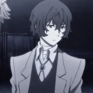 🏹 Osamu Dazai Bungou Stray Dogs Anime, Charakter, Dazai Osamu, Bungou Stray Dogs, Osamu Dazai, Detektiv, Manga telegram sticker