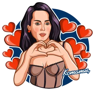 ❤️ Кстати, phụ nữ, trái tim, tình yêu, lãng mạn telegram sticker