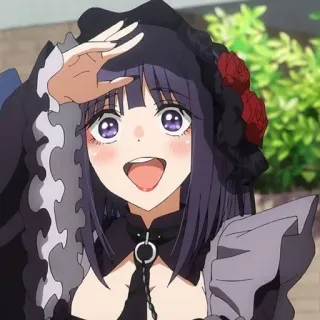 👀 Marin Kitagawa My Dress-Up Darling Anime, Carina, Ragazza, Sorriso, Felice, Marin Kitagawa, My Dress-Up Darling telegram sticker