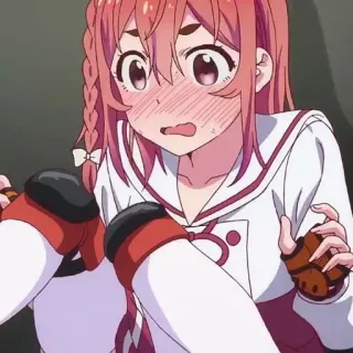 🧡 Sumi Sakurasawa Rent-A-Girlfriend Anime, Mädchen, errötend, Sumi Sakurasawa, Rent-A-Girlfriend, süß whatsapp sticker