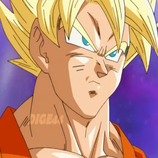 😶 Goku Dragon Ball Anime, Dragon Ball, Goku, Super Saiyan, Dessin animé, Combat telegram sticker