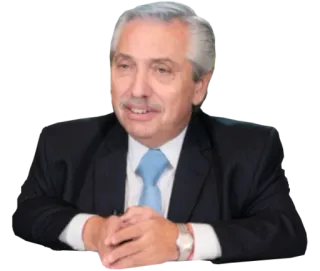 😀 Alberto Fernández 정치인, 아르헨티나, 대통령, 남자, 정장 telegram sticker