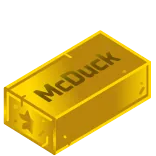 🦆 Scrooge McDuck McDuck sztabka złota, Sknerus McKwacz, pieniądze, złoto, kreskówka, Disney whatsapp sticker