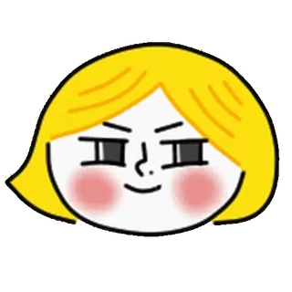 👩 faccia, donna, boriosa, meme, cartone animato, espressione telegram sticker