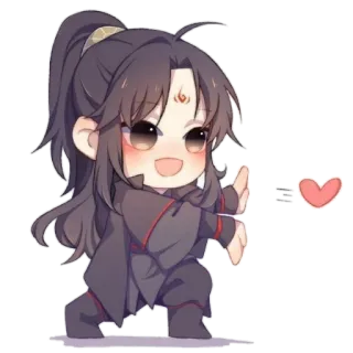 🏵 Anime, Carino, Chibi, Cartone animato, Personaggio telegram sticker