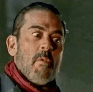 😑 Negan The Walking Dead тв, страшно, ужасы, апокалипсис, ходячиемертвецы whatsapp sticker