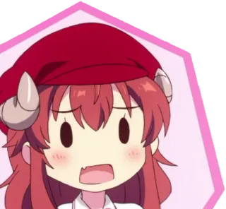 😮 Anime, Cartone animato, Personaggio, Carino, Espressione, Animazione telegram sticker