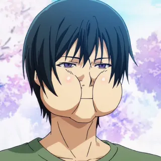 🌊 Iori Kitahara Grand Blue Anime, Cara engraçada, Grand Blue, Mangá, Iori telegram sticker