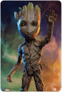 ✋ Groot Guardians of the Galaxy グルート, マーベル, ガーディアンズ・オブ・ギャラクシー, 木, スーパーヒーロー, キャラクター telegram sticker