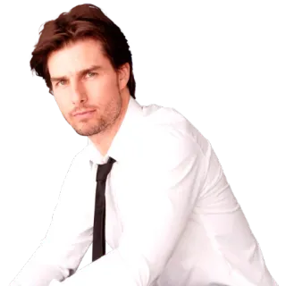 😏 Tom Cruise célébrité, acteur, homme, portrait whatsapp sticker