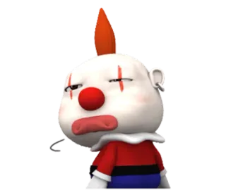 😏 клоун, мультфильм, грустный, расстроенный telegram sticker