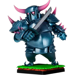 ☢ clash of clans, pekka, jeu vidéo, guerrier, personnage, épée whatsapp sticker