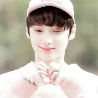 💚 ritratto, K-Pop, persona, cuore con le mani, carino whatsapp sticker