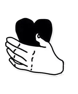 ❤ Herz, Hand, Liebe, Fürsorge, halten whatsapp sticker