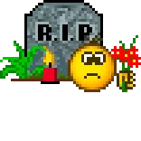 😞 R.I.P. rest in peace, rip, tombstone, death, sad, candle, flower telegram sticker