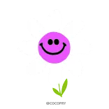 🌼 bloem, smiley, schattig, cartoon, lente, vrolijk telegram sticker
