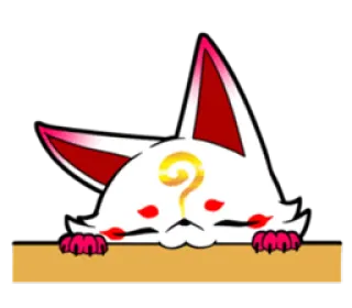 😺 Kitsune, Raposa, Anime, Japonês, Desenho animado, Animal whatsapp sticker