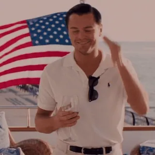 The Wolf of Wall Street by @michaelgotsomestickers telegram stickers