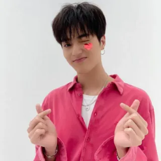 😍 personne, coréen, homme, clin d'oeil, coeur, joyeux, homme telegram sticker