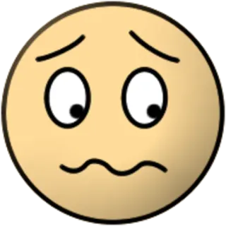 😖 이모지, 초조함, 얼굴, 표정 telegram sticker