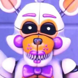 🌟 Funtime Foxy Five Nights at Freddy's animatrónico, robot, videojuego, zorro, FNaF telegram sticker