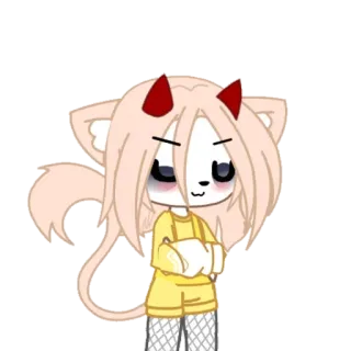 🥴 Gacha Life, Anime, Desenho animado, Personagem telegram sticker