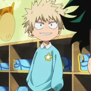 🌾 Bakugo My Hero Academia Anime, Nhân vật, Hoạt hình, Bakugo, My Hero Academia, MHA whatsapp sticker