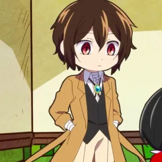 ☕️ Osamu Dazai Bungou Stray Dogs Аниме, Манга, Bungou Stray Dogs, Дазай, Осаму Дазай telegram sticker