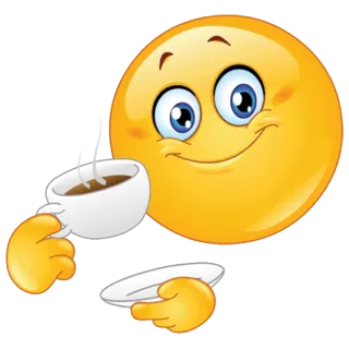 ☕ Emoji, Kaffee, Tasse, Lächeln, Frühstück telegram sticker