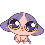 🤩 kot, kreskówka, słodki, zwierzę, naklejka telegram sticker