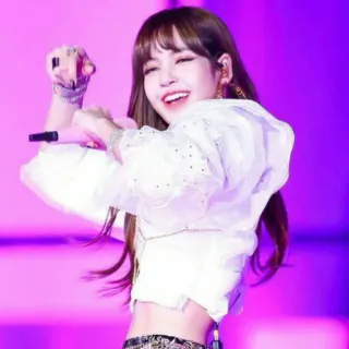 😄 Lisa Lisa, Blackpink, cantante, ballerina, K-pop, idol, artista telegram sticker