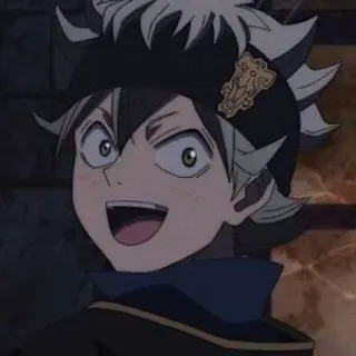 🍓 Asta Black Clover Anime, Manga, Black Clover, Asta, Shonen, Fantasía, Magia telegram sticker