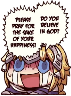 😱 PLEASE PRAY FOR THE SAKE OF YOUR HAPPINESS! DO YOU BELIEVE IN GOD? gebed, religie, anime, manga, geschrokken, smekend, huilend telegram sticker