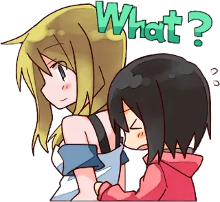😣 What? Anime, Pergunta, Expressão, Desenho animado, Personagem telegram sticker