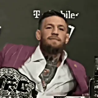 🦁 Conor McGregor Conor McGregor, UFC, fighter, boxing, sports, champion telegram sticker
