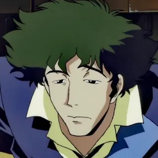 🚀 Spike Spiegel Cowboy Bebop 애니메이션, 스파이크 스피겔, 카우보이 비밥, 애니, SF, 스페이스 웨스턴 whatsapp sticker