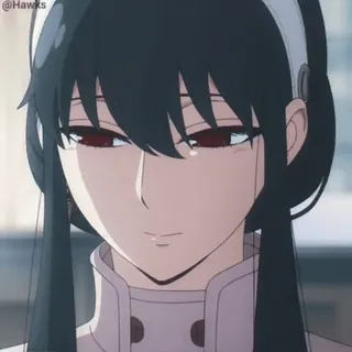 😟 Yor Forger Spy x Family Anime, Yor Forger, Spy x Family, Nhân vật, Phụ nữ, Điệp viên, Sát thủ telegram sticker